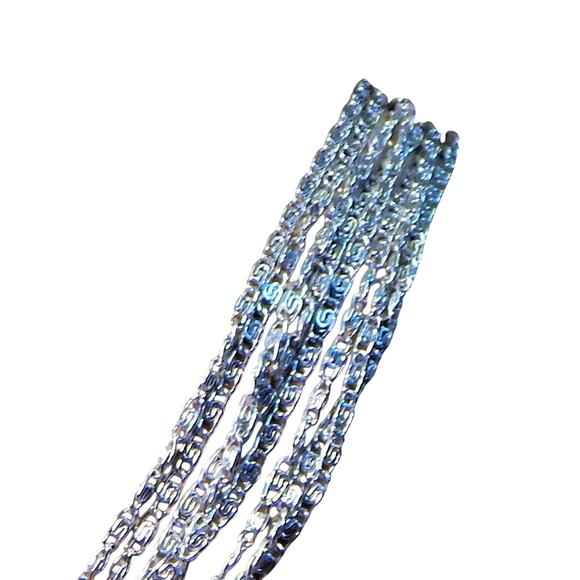 Classic Very Light Weight Metal Multi-Layer Necklace - Picture 6 of 8